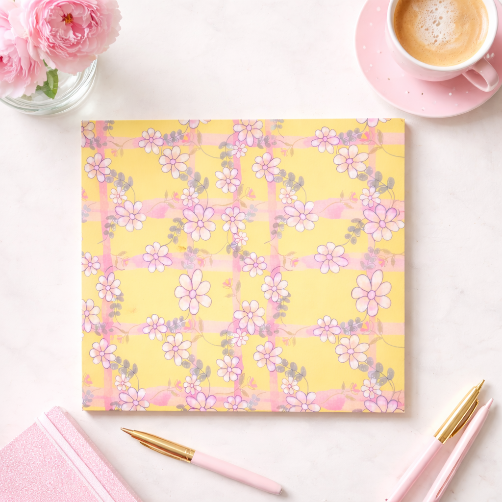 Lattice Print, colour mustard