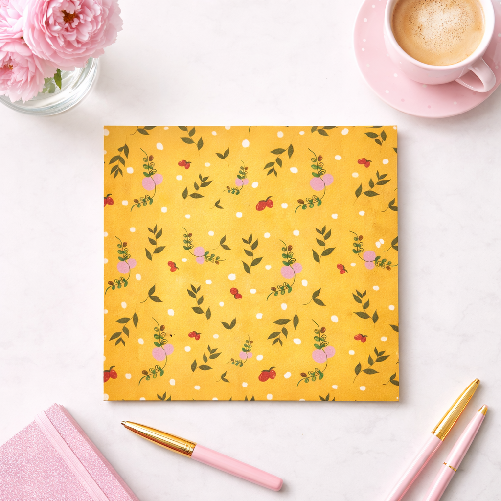 Wildflower Floral Blank Card