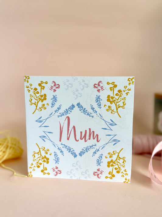 Mother's Day Floral Symmetry Card