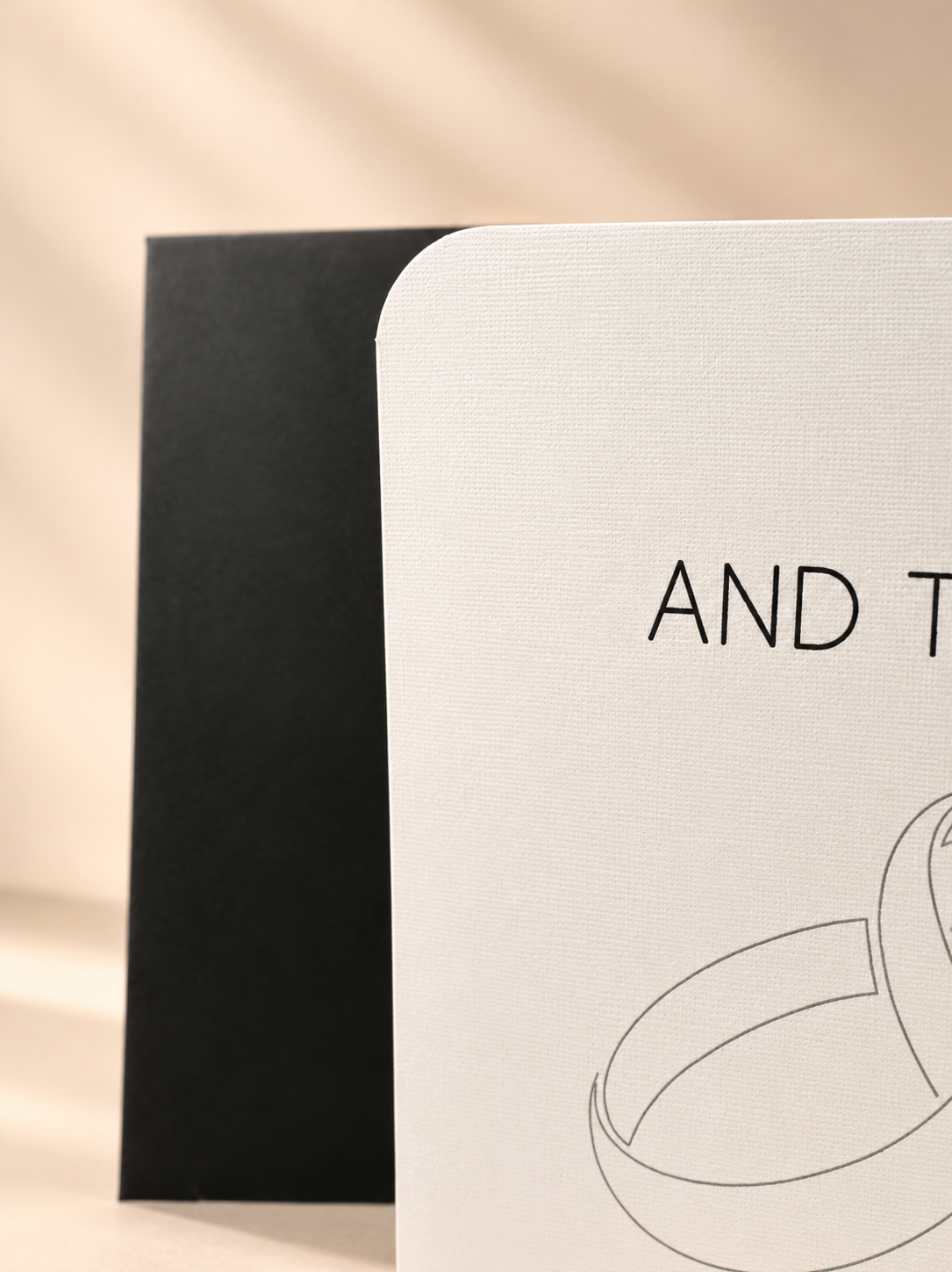 Silver Ring Wedding Card