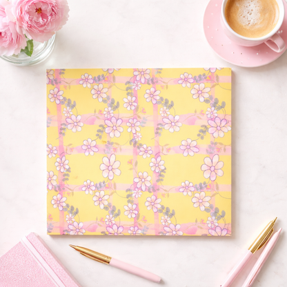 Lattice Print, colour mustard