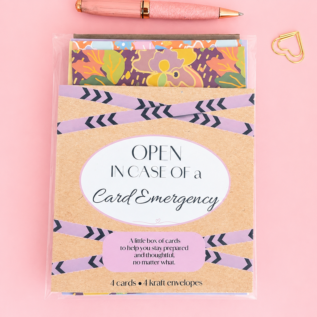Emergency Card Kit - Retro Floral