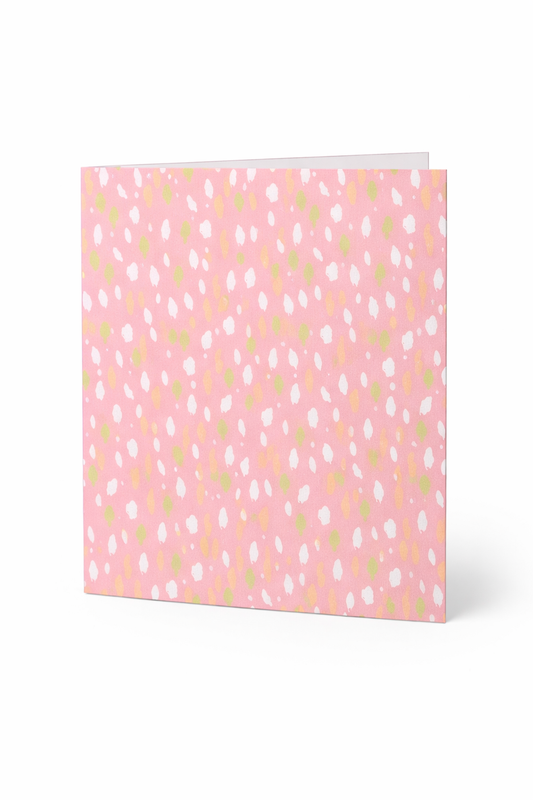 Confetti Print Blank Greeting Card