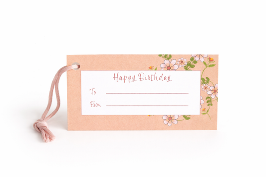 Wildflower Pink Gift Tags (Set of 4)