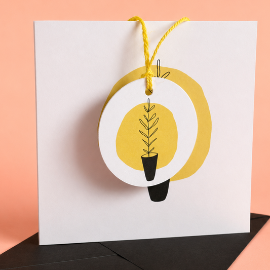Sunshine Stem Greeting Card and Gift Tag Set