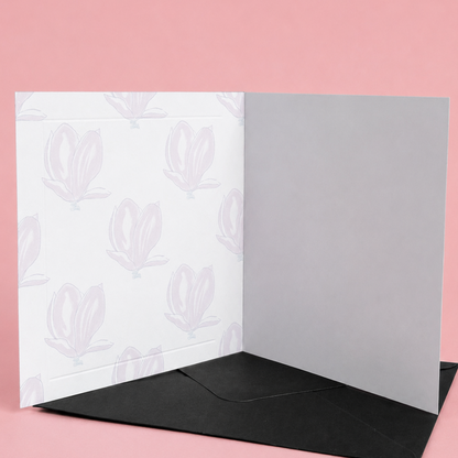 Magnolia Print Birthday Card