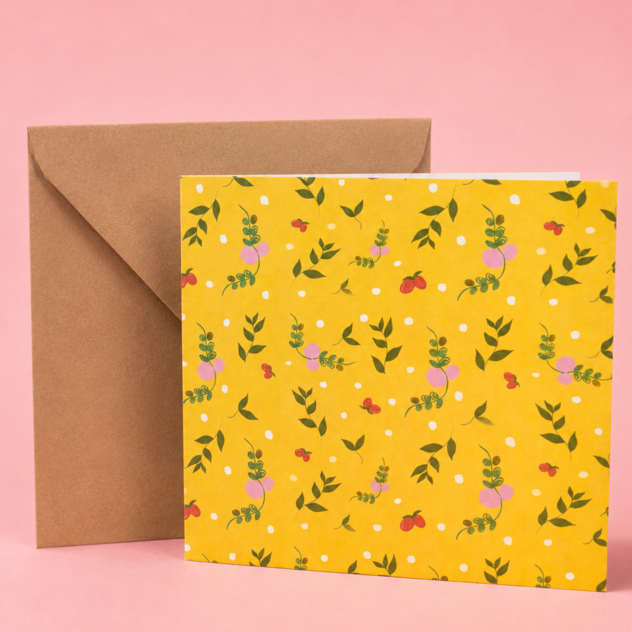 Wildflower Floral Blank Card