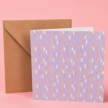 Confetti Lilac Birthday Greeting Card