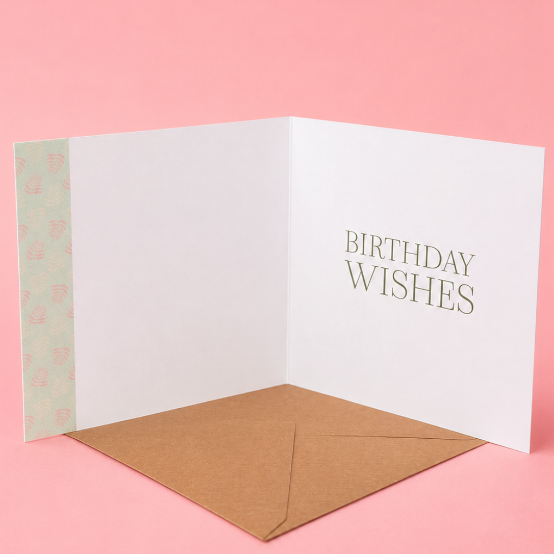 Palm Print Greeting Card