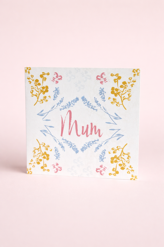 Mother's Day Floral Symmetry Card