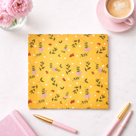 Wildflower Floral Blank Card