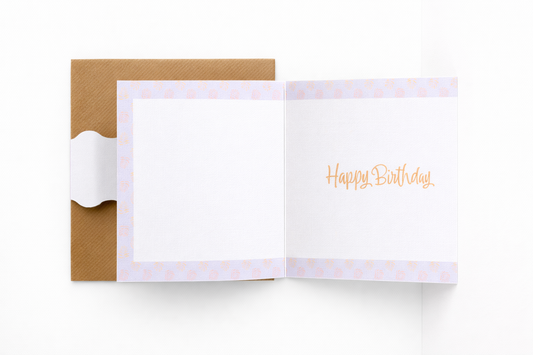 Confetti Lilac Birthday Greeting Card