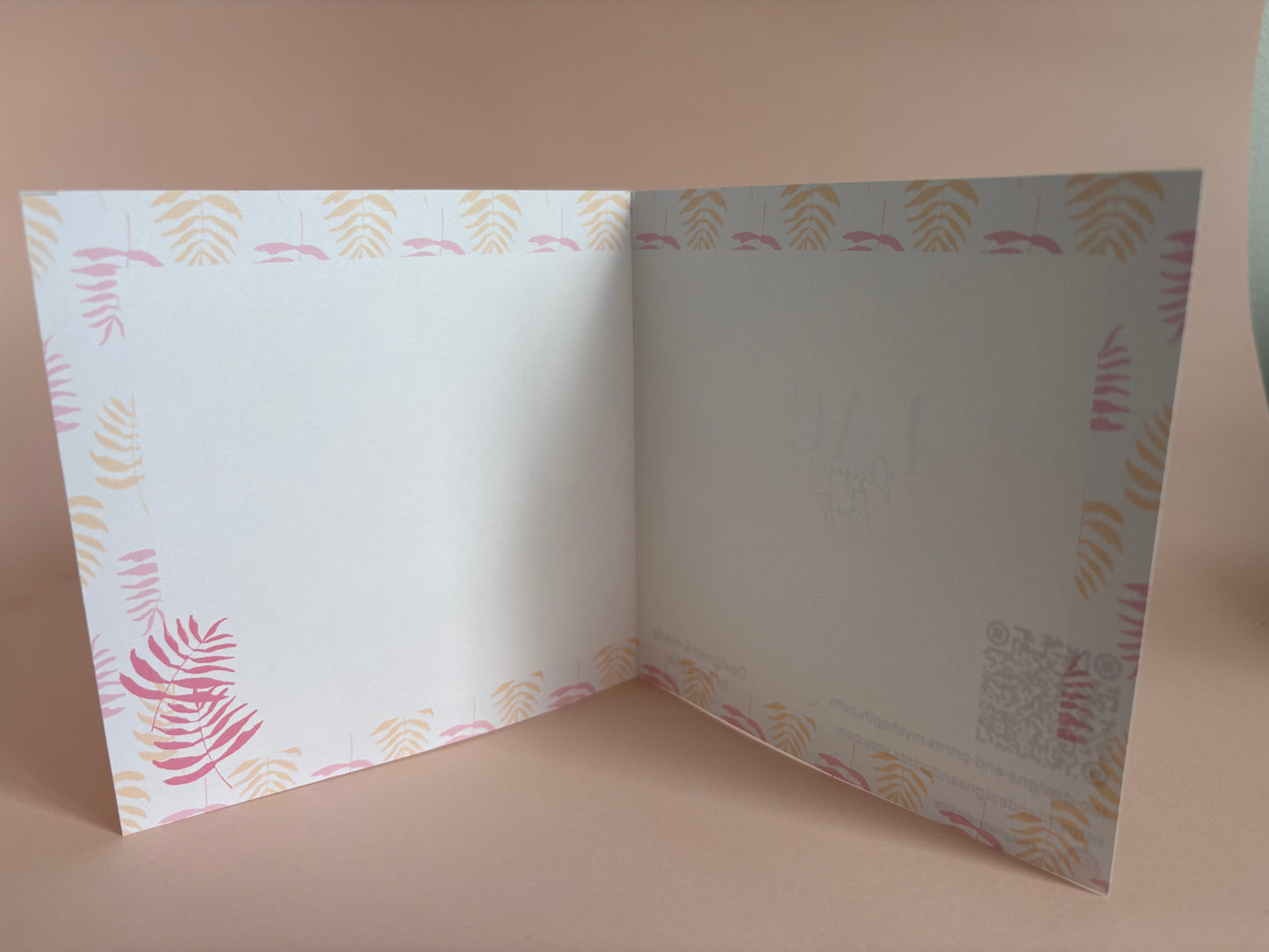 Palm Print Greeting Card - Calypso