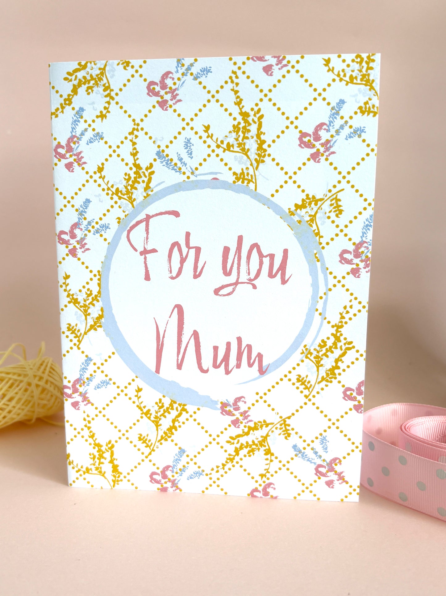 Mother's Day Floral Vine Print Card