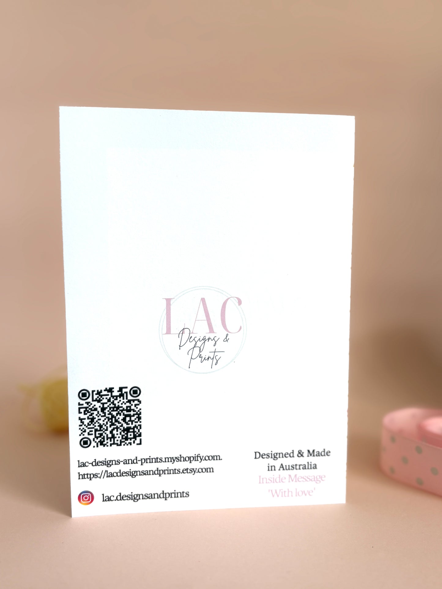 Mother's Day Floral Vine Print Card