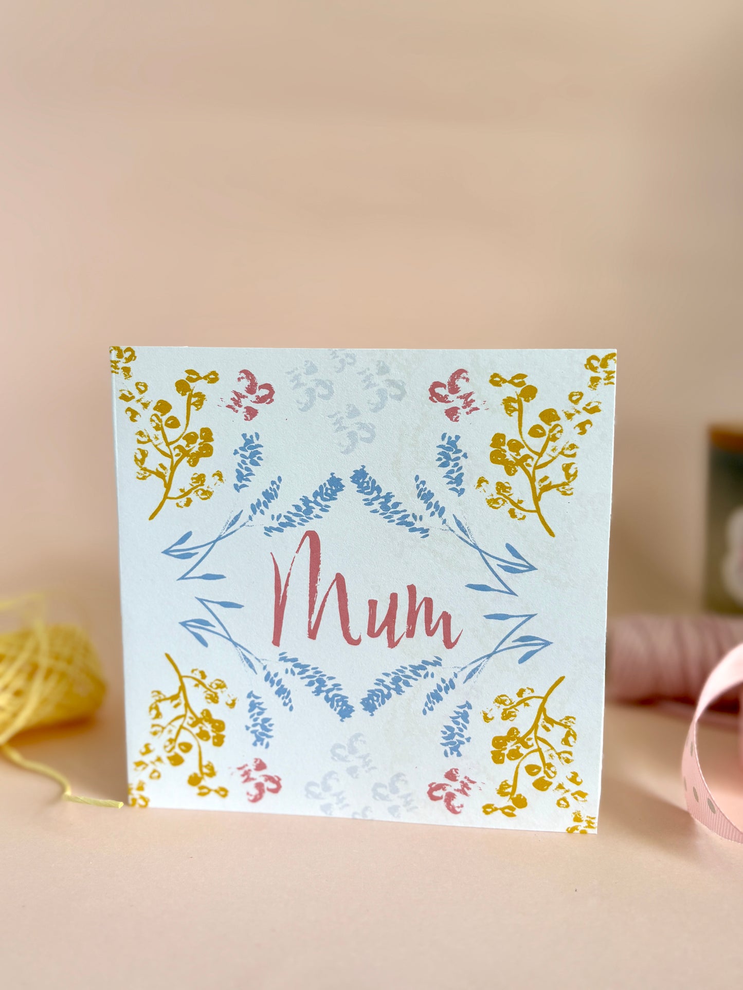 Mother's Day Floral Symmetry Card