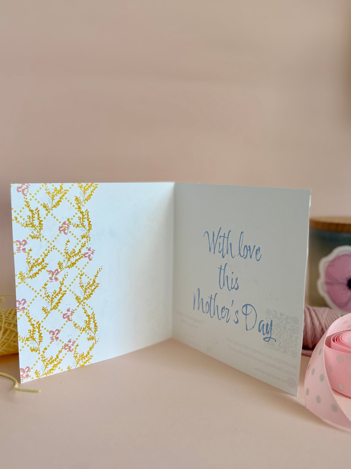 Mother's Day Floral Symmetry Card