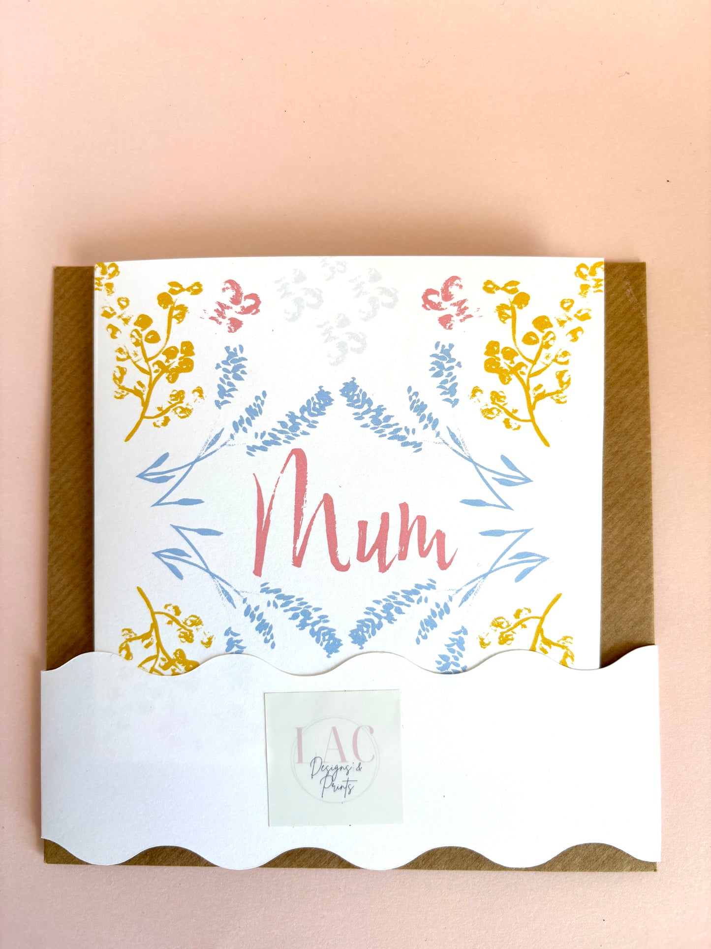 Mother's Day Floral Symmetry Card