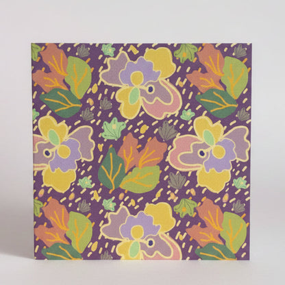 Garden Party Birthday Card - Grape