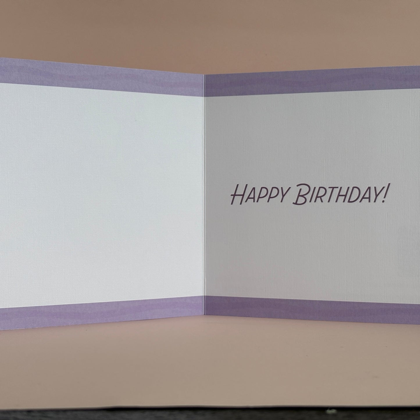 Garden Party Birthday Card - Grape