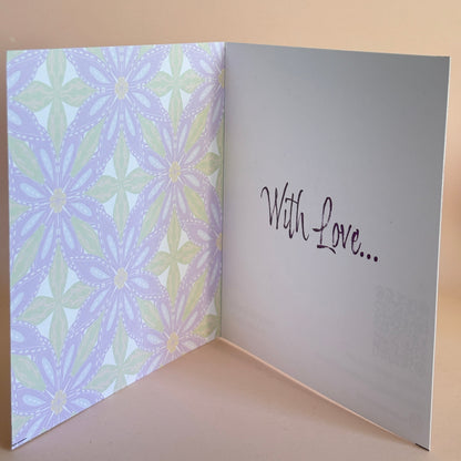 Geo Floral Birthday Card