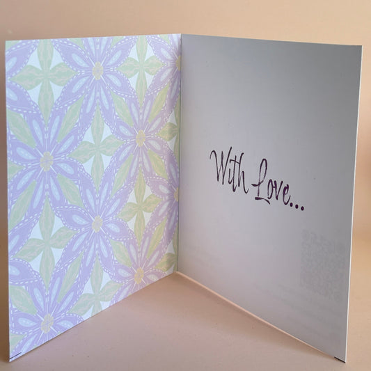 Geo Floral Birthday Card