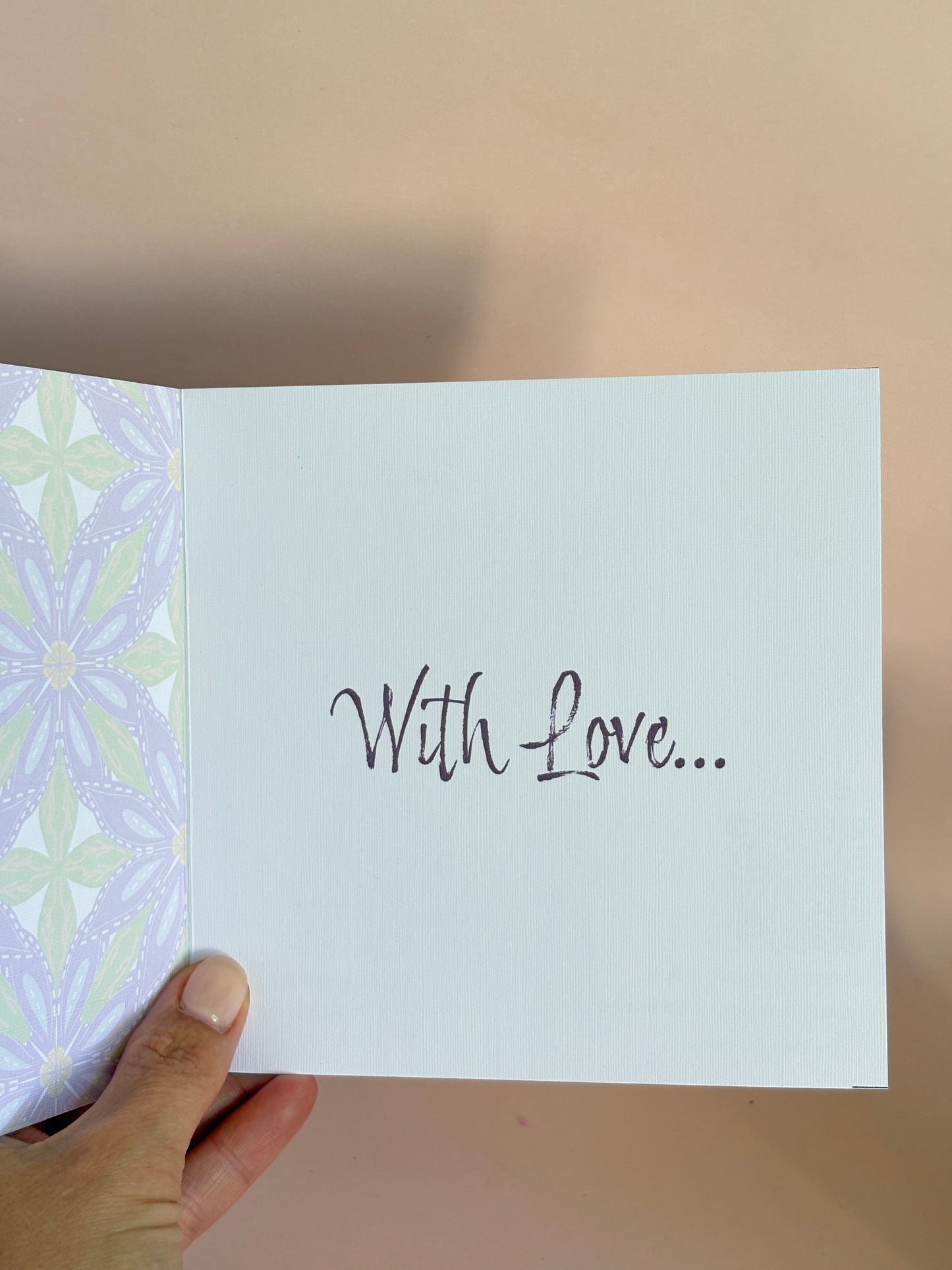 Geo Floral Birthday Card