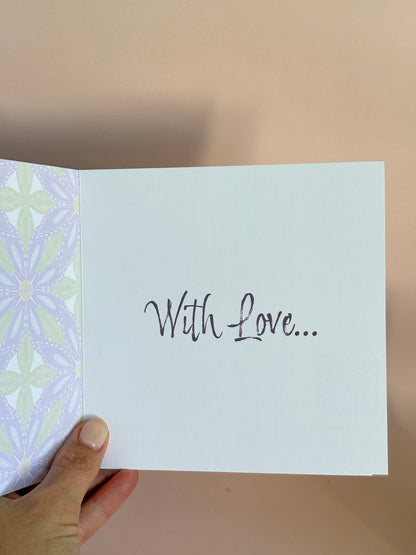 Geo Floral Birthday Card