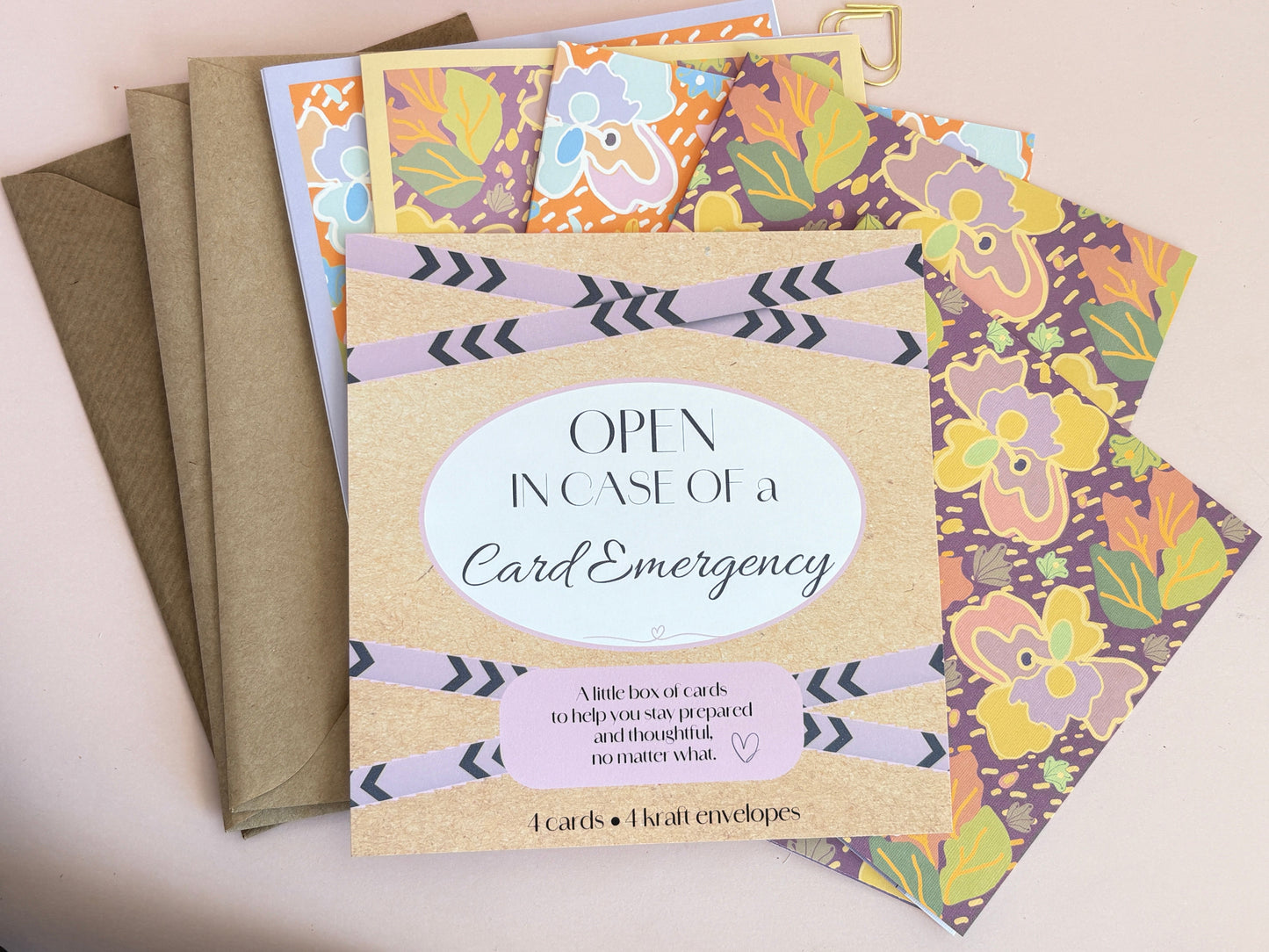 Emergency Card Kit - Retro Floral
