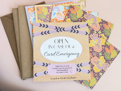 Emergency Card Kit - Retro Floral