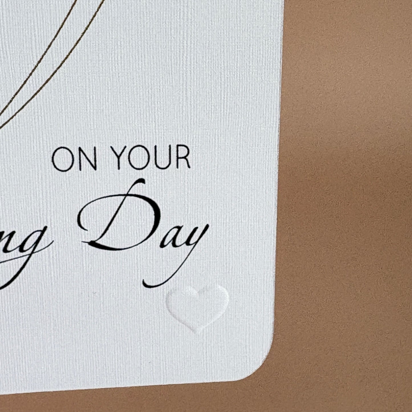 Minimalist Wedding Card
