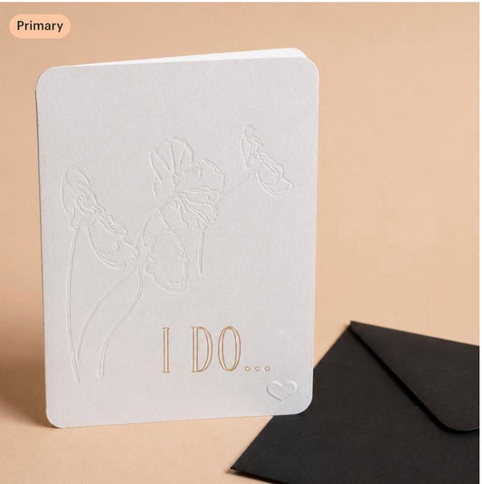 Wedding Card "I Do"