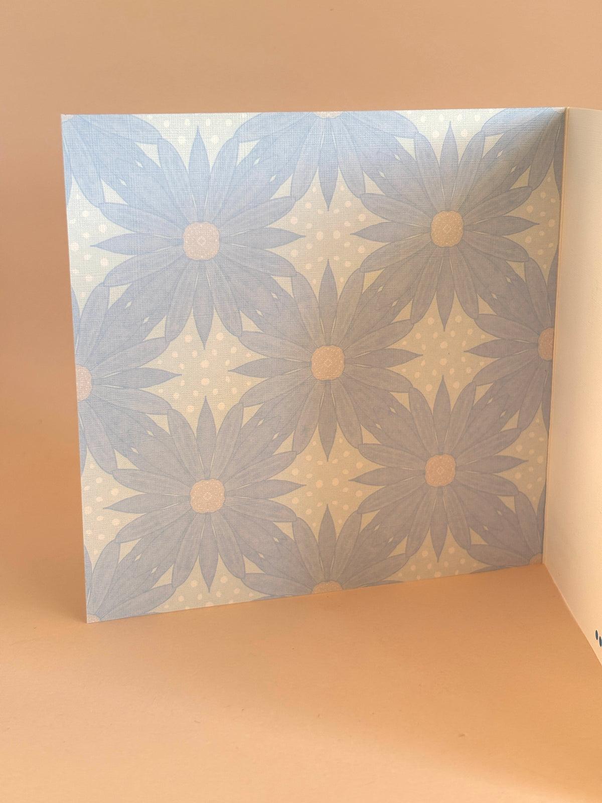 Aqua Sunflower 'Just Because' Greeting Card