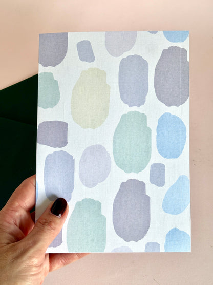 Stone Print - Sea mist Greeting Card