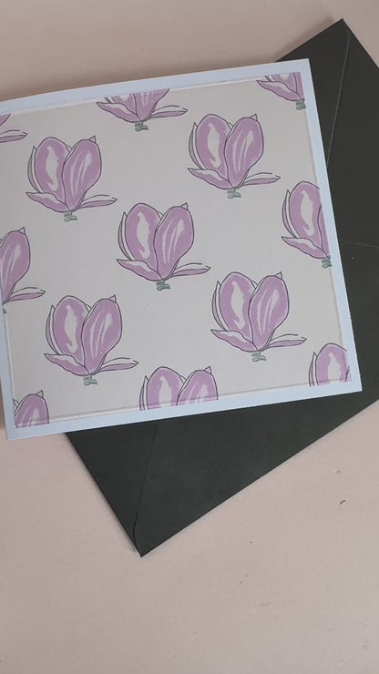 Magnolia Print Greeting Card