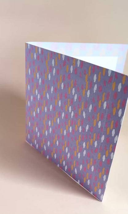 Confetti Lilac Birthday Greeting Card