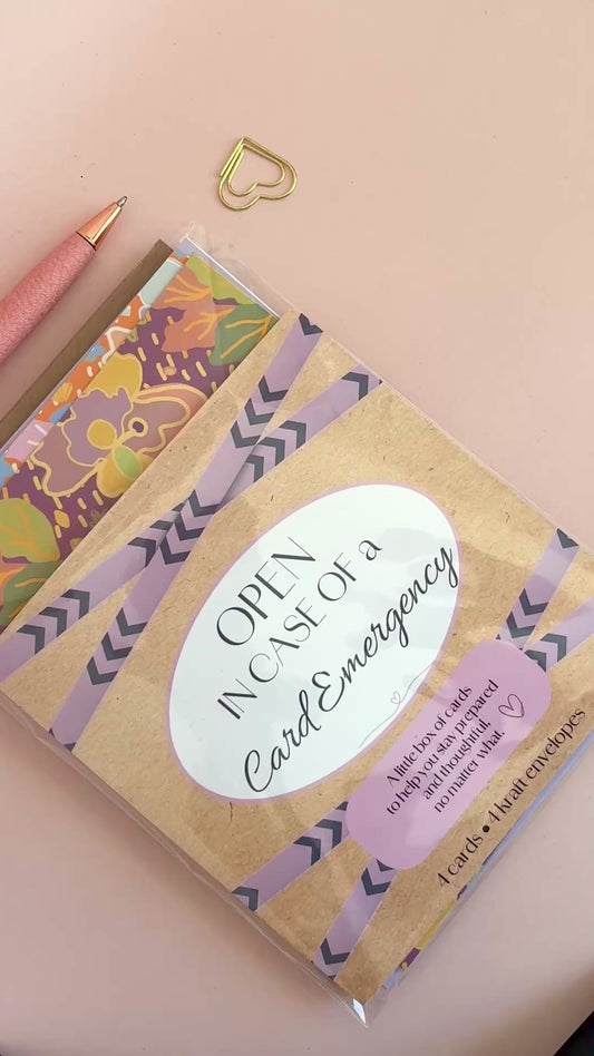 Emergency Card Kit - Retro Floral