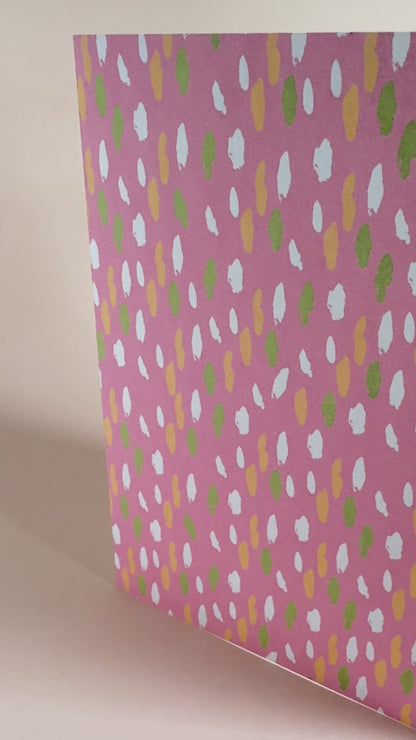 Confetti Print Blank Greeting Card