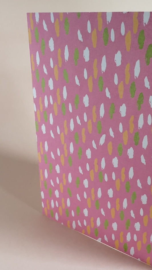 Confetti Print Blank Greeting Card