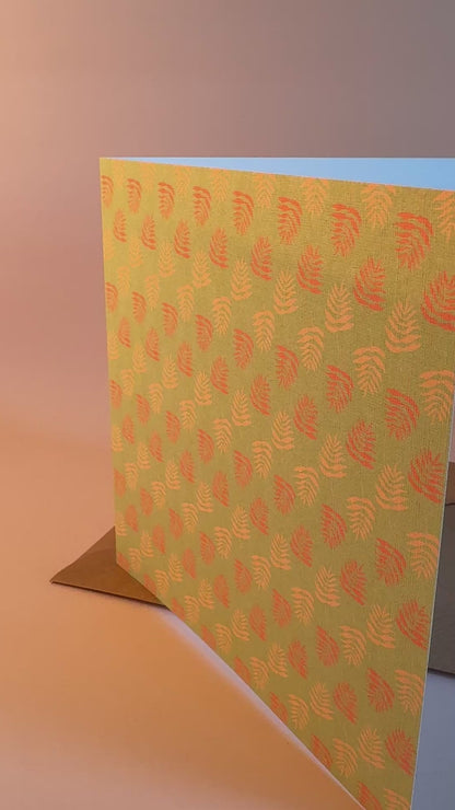 Palm Print Greeting Card